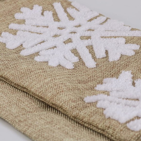 Meriwoods Burlap Christmas Stockings, 19 Inches 3 Pack Rustic Xmas Stockings NEW - Picture 5 of 6